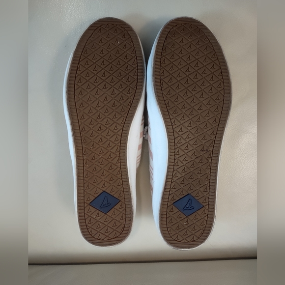 Sperry Women's Seacycle Crest Vibe Striped Rose Sneaker Size 9.5 - Picture 7 of 9